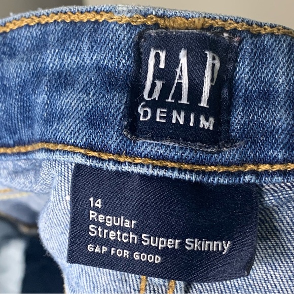 Girl’s Stretch Super Skinny Distressed Jeans - Picture 11 of 12